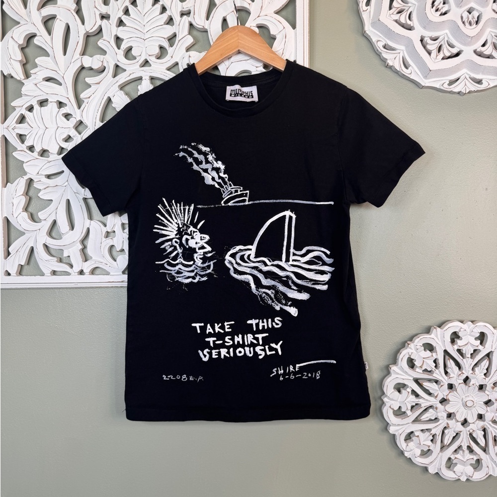Memphis Milano Take This Shirt Seriously Black Tee XS